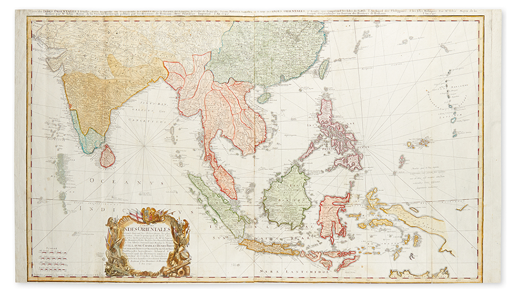 HOMANN HEIRS. Carte des Indes Orientales.